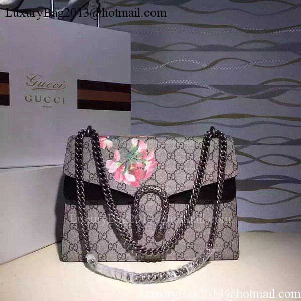 Gucci Dionysus Blooms Medium Shoulder Bag 421970 Black