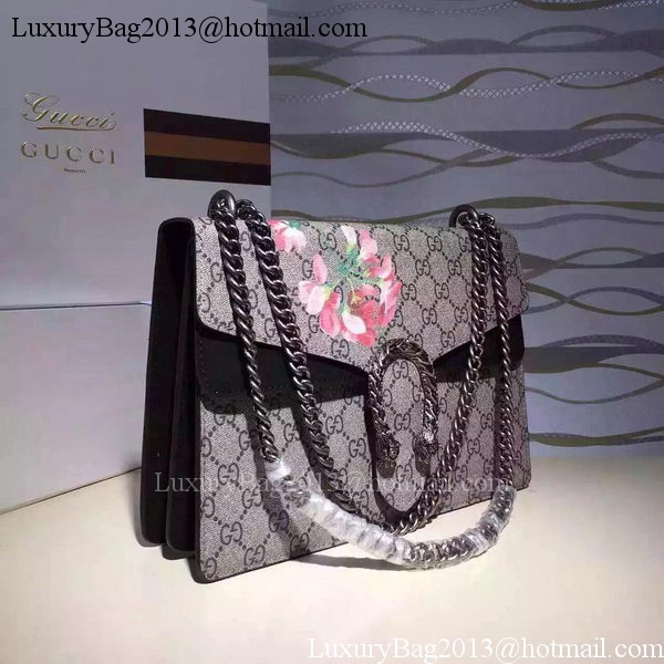 Gucci Dionysus Blooms Medium Shoulder Bag 421970 Black