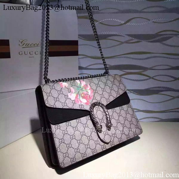 Gucci Dionysus Blooms Medium Shoulder Bag 421970 Black