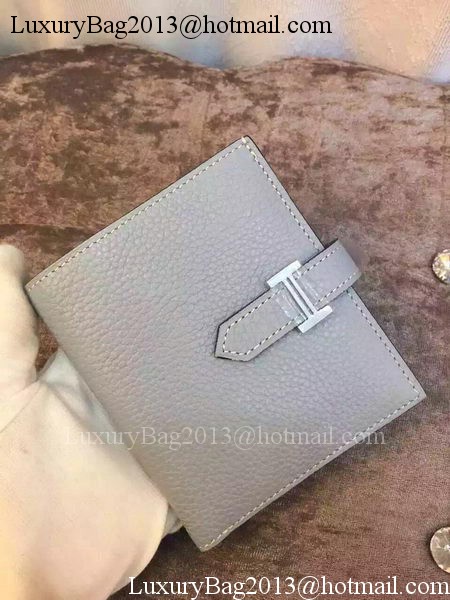 Hermes Bi-Fold Wallet Togo Leather H512 Light Blue