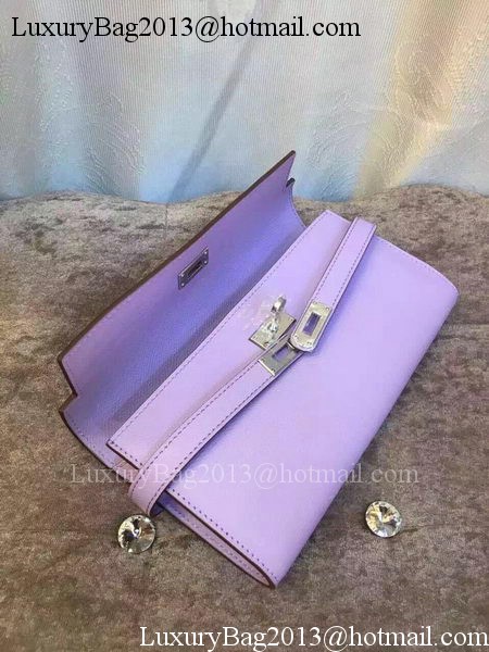 Hermes Kelly Wallet Epsom Leather H009 Lavender