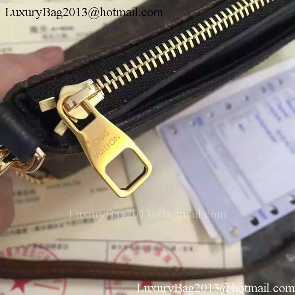 Louis Vuitton M41638 Black Monogram Canvas PALLAS Clutch