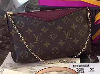 Louis Vuitton M41638 Purple Monogram Canvas PALLAS Clutch