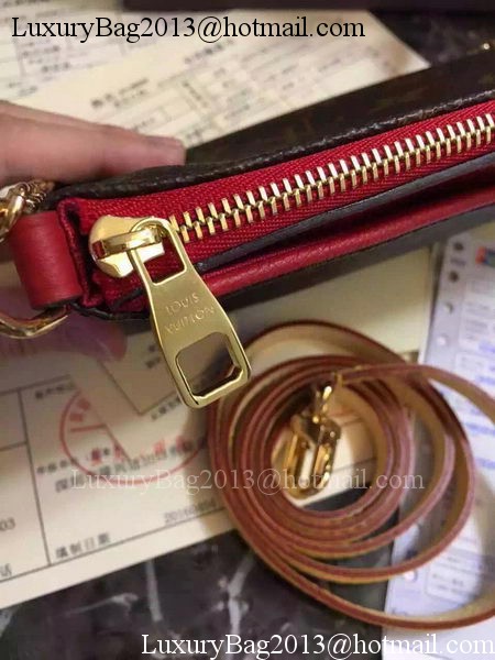 Louis Vuitton M41638 Red Monogram Canvas PALLAS Clutch