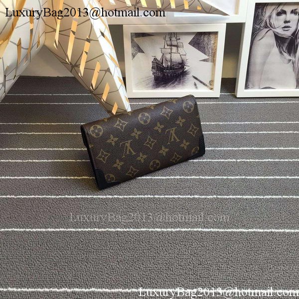 Louis Vuitton Monogram Canvas SARAH WALLET RETIRO M41951 Black