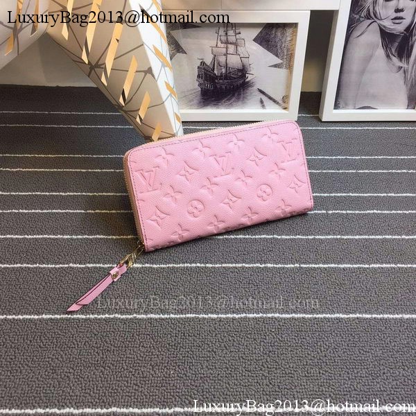 Louis Vuitton Monogram Empreinte Zippy Wallet X60017 Pink