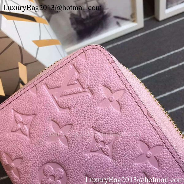 Louis Vuitton Monogram Empreinte Zippy Wallet X60017 Pink