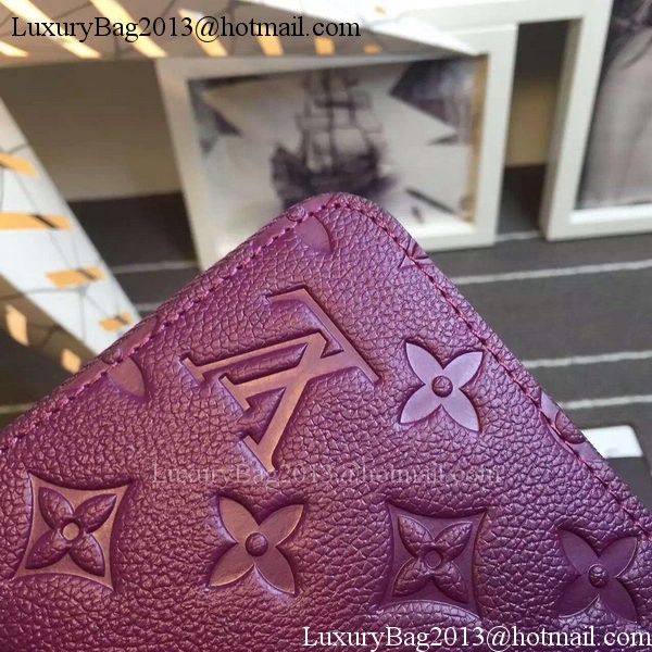 Louis Vuitton Monogram Empreinte Zippy Wallet X60017 Purple