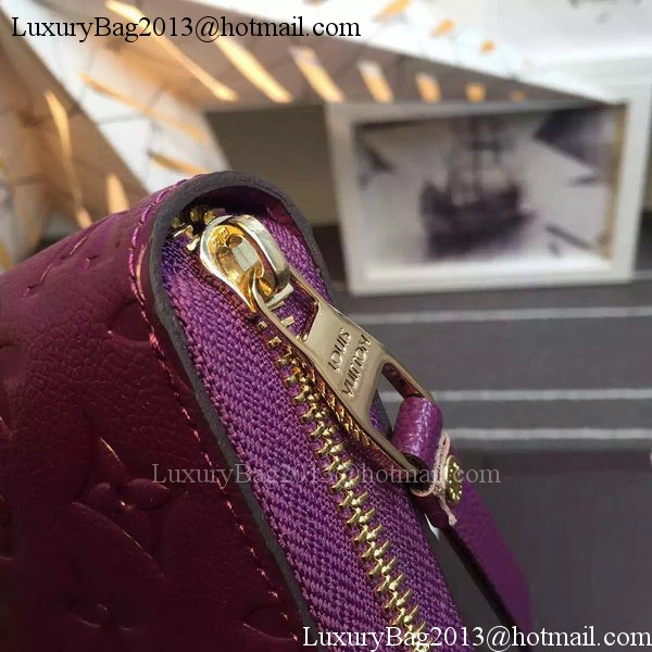 Louis Vuitton Monogram Empreinte Zippy Wallet X60017 Purple