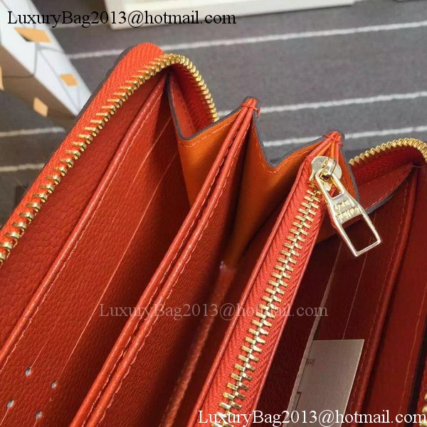 Louis Vuitton Monogram Empreinte Zippy Wallet X60017 Red