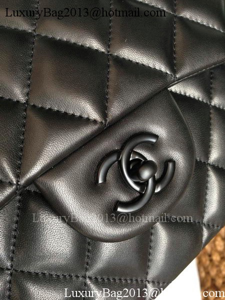 Chanel Classic Flap Bag Original Lambskin Leather A1113 Black