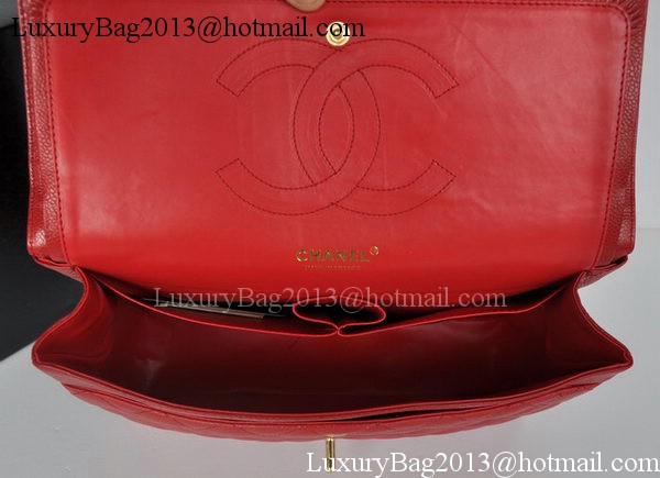 Chanel Jumbo Double Flaps Bag Red Cannage Pattern A36097 Gold