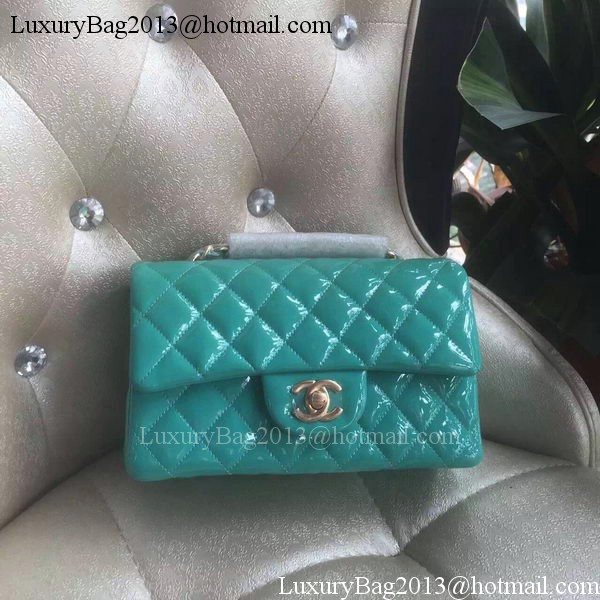 Chanel mini Classic Flap Bag Original Patent A1116 Green