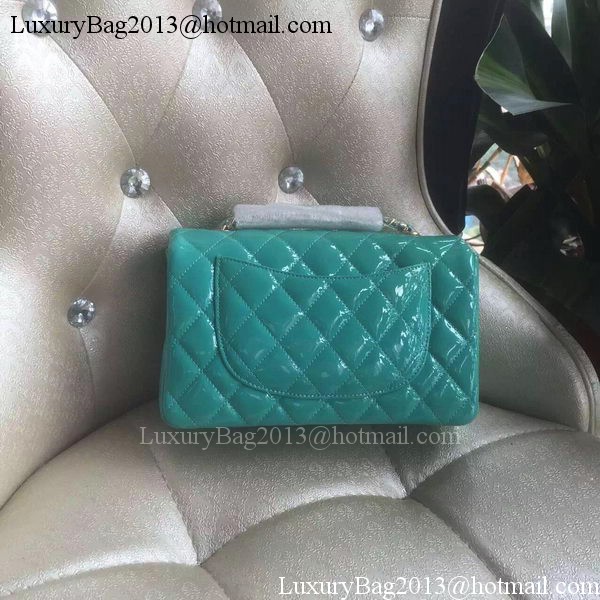 Chanel mini Classic Flap Bag Original Patent A1116 Green