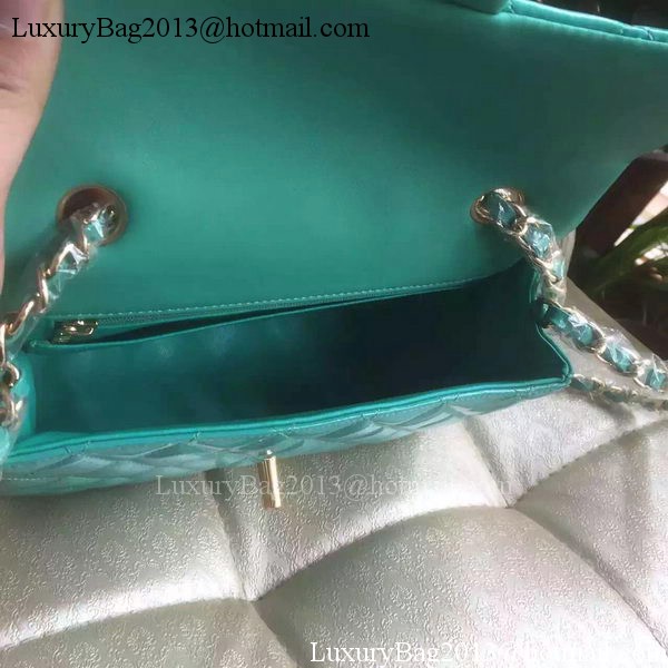 Chanel mini Classic Flap Bag Original Patent A1116 Green