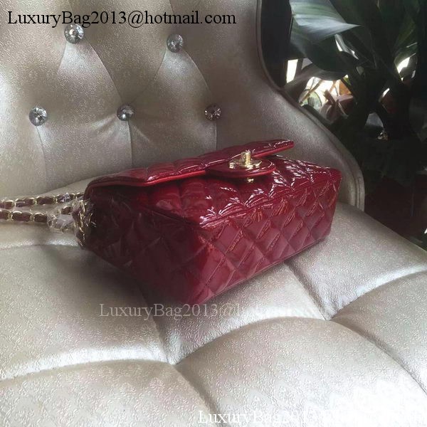 Chanel mini Classic Flap Bag Original Patent A1116 Wine