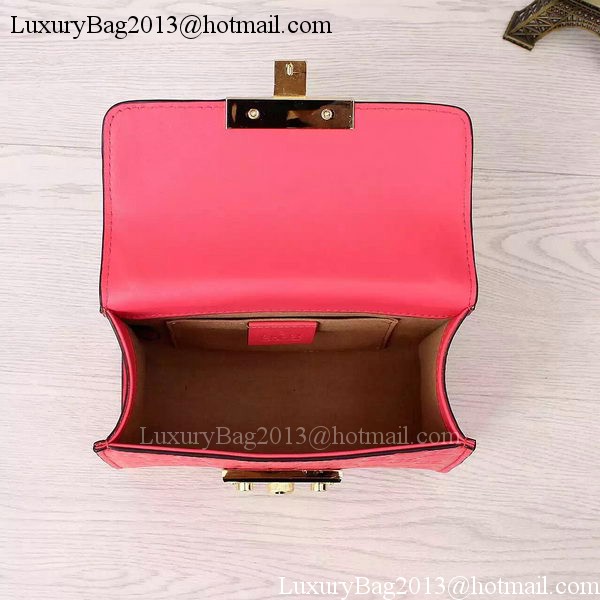 Gucci Padlock Gucci Signature Shoulder Bag 409487 Pink