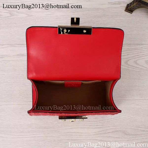 Gucci Padlock Gucci Signature Shoulder Bag 409487 Red