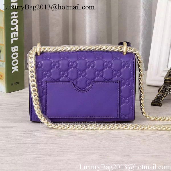 Gucci Padlock Gucci Signature Shoulder Bag 409487 Violet