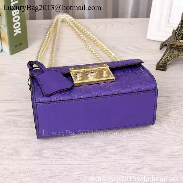 Gucci Padlock Gucci Signature Shoulder Bag 409487 Violet