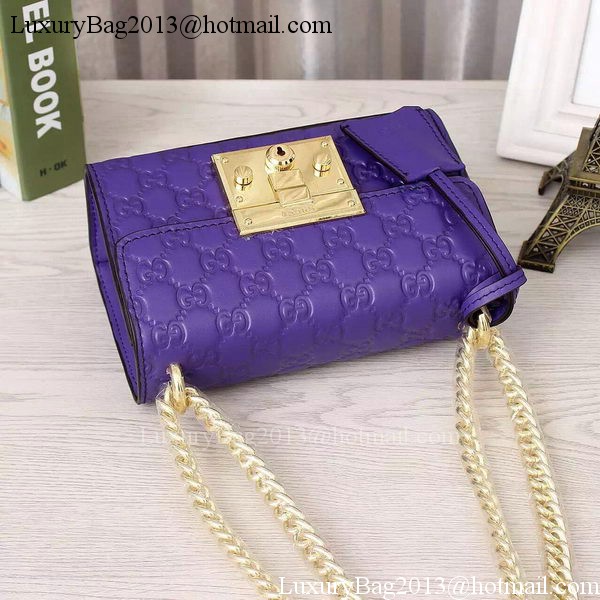 Gucci Padlock Gucci Signature Shoulder Bag 409487 Violet