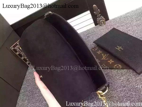 Louis Vuitton Monogram Canvas Felicie Chain Wallet M61276 Black