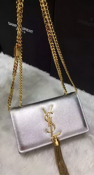 Yves Saint Laurent Cross-body Shoulder Bag Y9012 Silver