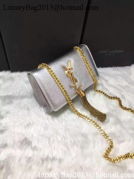 Yves Saint Laurent Cross-body Shoulder Bag Y9012 Silver