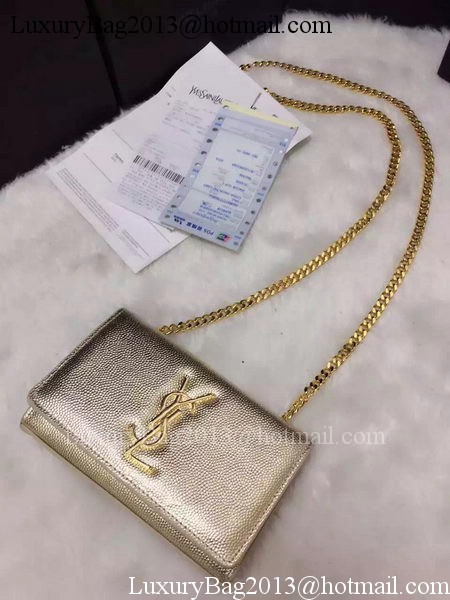 Yves Saint Laurent Cross-body Shoulder Bag Y9013 Gold