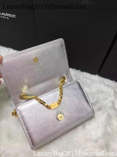 Yves Saint Laurent Cross-body Shoulder Bag Y9013 Silver