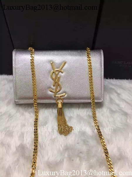 Yves Saint Laurent Cross-body Shoulder Bag Y9014 Silver