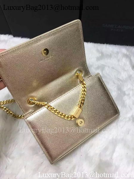 Yves Saint Laurent Cross-body Shoulder Bag Y9015 Gold