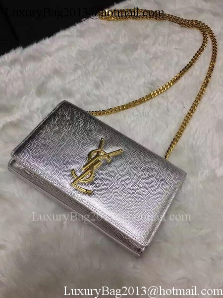 Yves Saint Laurent Cross-body Shoulder Bag Y9015 Silver