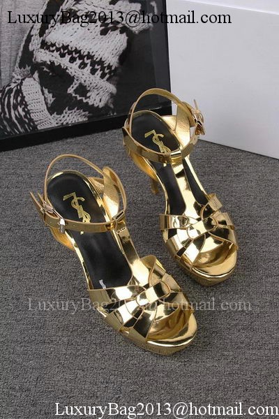 Yves Saint Laurent 100mm Sandal YSL293 Gold