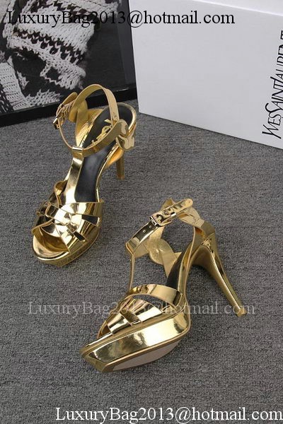 Yves Saint Laurent 100mm Sandal YSL293 Gold