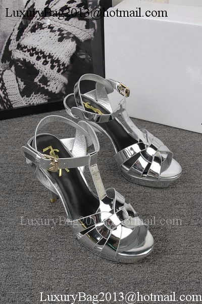 Yves Saint Laurent 100mm Sandal YSL293 Silver