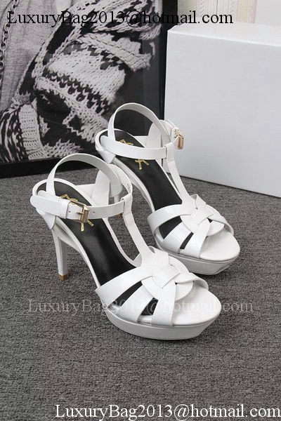 Yves Saint Laurent 100mm Sandal YSL293 White