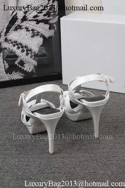 Yves Saint Laurent 100mm Sandal YSL293 White