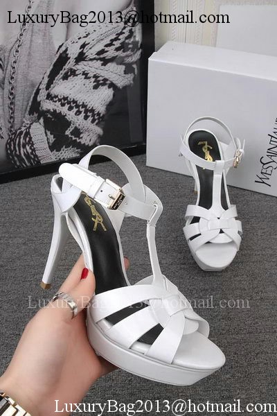 Yves Saint Laurent 100mm Sandal YSL293 White