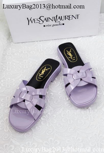 Yves Saint Laurent Patent Leather Slipper YSL287 Lavender