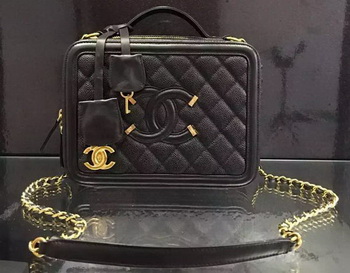 Chanel Shoulder Bag Original Calfskin Leather CHA6678 Black