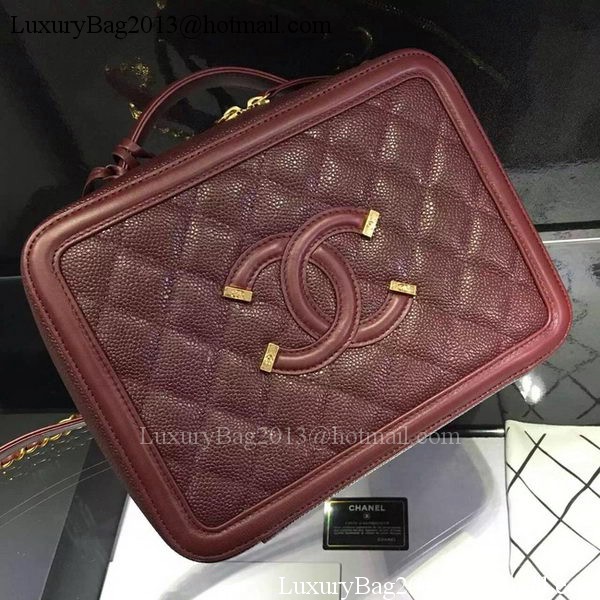 Chanel Shoulder Bag Original Calfskin Leather CHA6678 Burgundy