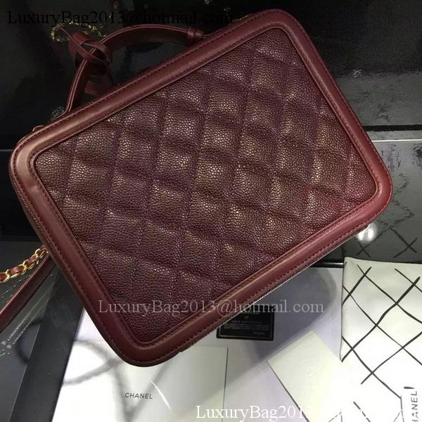 Chanel Shoulder Bag Original Calfskin Leather CHA6678 Burgundy