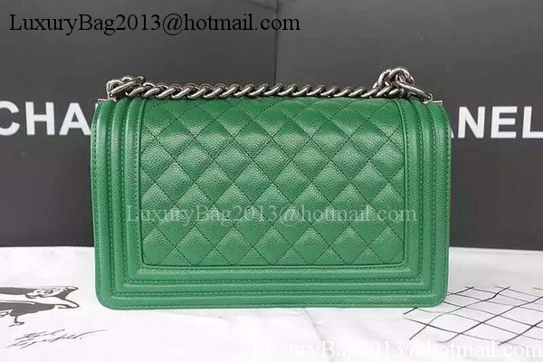 Boy Chanel Flap Shoulder Bag Caviar Leather A67086 Green