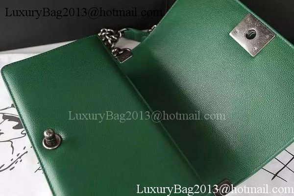 Boy Chanel Flap Shoulder Bag Caviar Leather A67086 Green