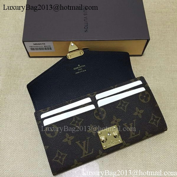 Louis Vuitton Monogram Canvas PALLAS WALLET M58413 Black