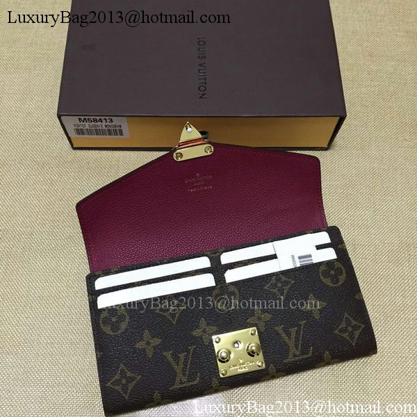 Louis Vuitton Monogram Canvas PALLAS WALLET M58413 Purple