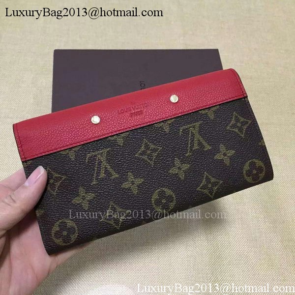 Louis Vuitton Monogram Canvas PALLAS WALLET M58413 Red