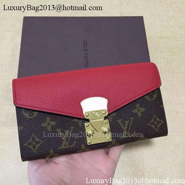 Louis Vuitton Monogram Canvas PALLAS WALLET M58413 Red