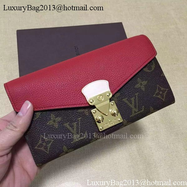 Louis Vuitton Monogram Canvas PALLAS WALLET M58413 Red